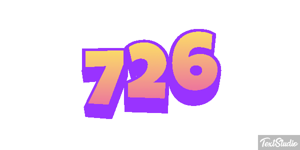 726 Text effect