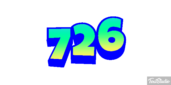 726 Text effect