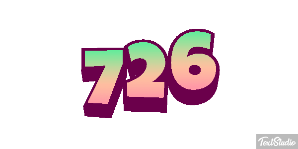 726 Text effect