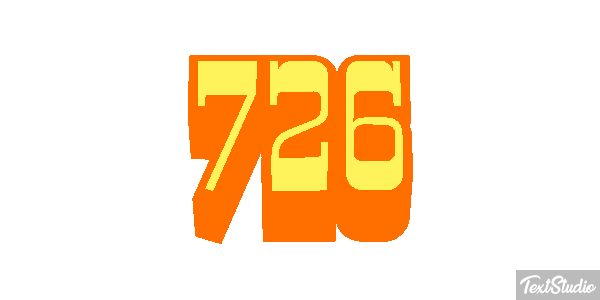 726 Text effect
