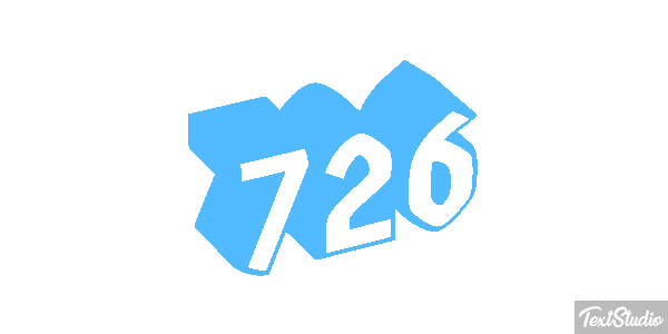 726 Text effect