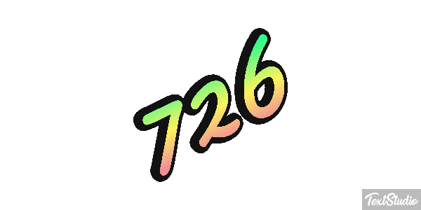 726 Text effect