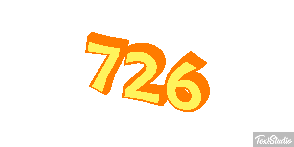 726 Text effect