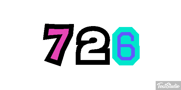 726 Text effect