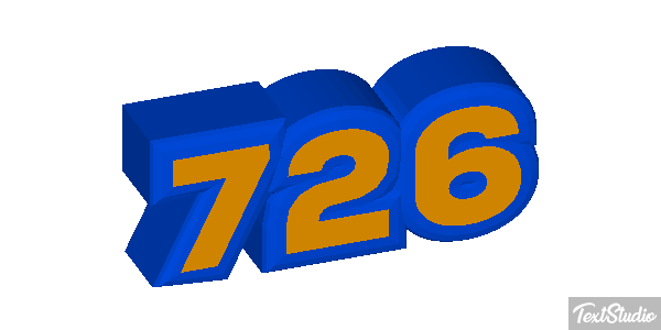 726 Text effect