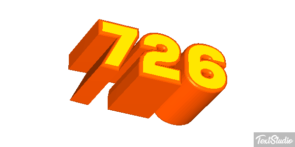726 Text effect