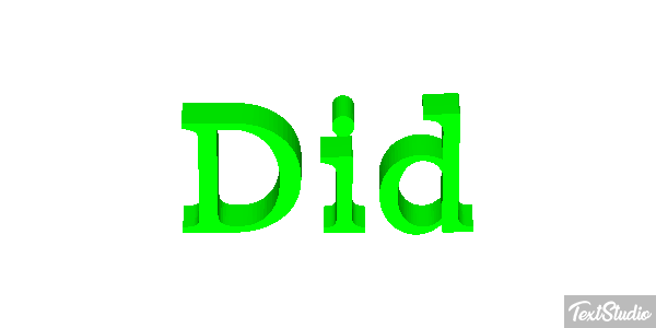 Did Text effect