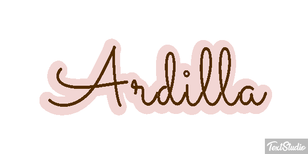 Ardilla Tekst effect