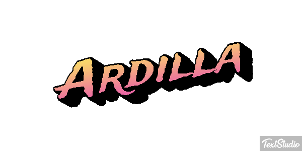 Ardilla Tekst effect