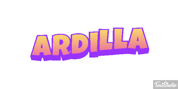 Ardilla Tekst effect