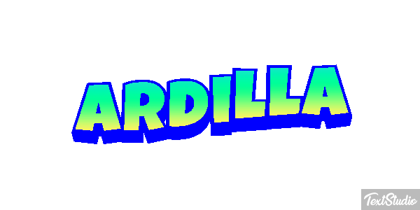 Ardilla Tekst effect