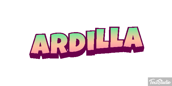 Ardilla Tekst effect