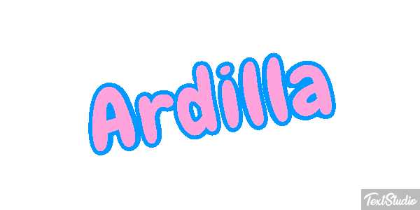 Ardilla Tekst effect