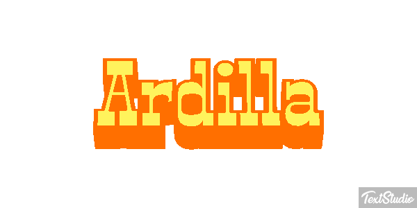 Ardilla Tekst effect