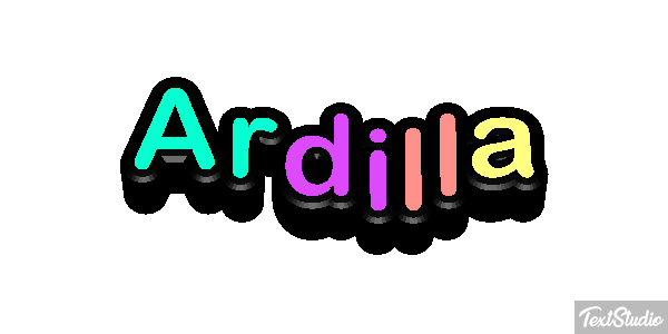 Ardilla Tekst effect