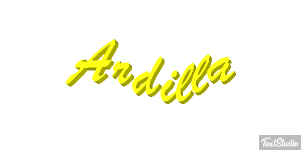Ardilla Tekst effect