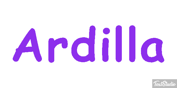 Ardilla Tekst effect