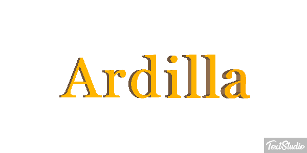 Ardilla Tekst effect