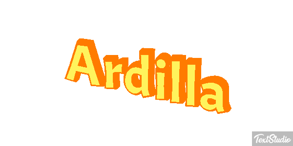 Ardilla Tekst effect
