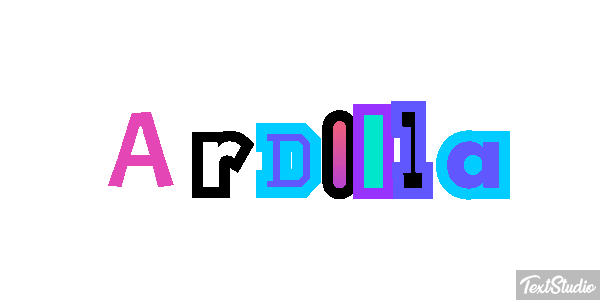 Ardilla Tekst effect