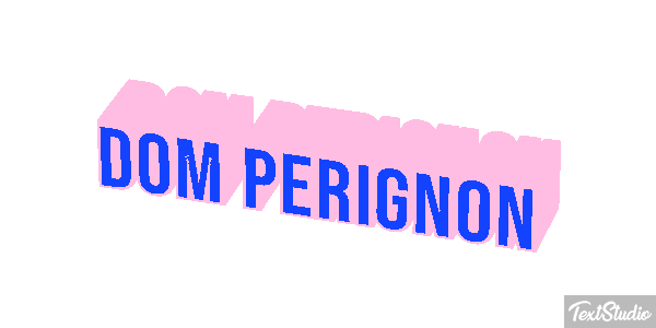 Dom Pérignon テキスト効果