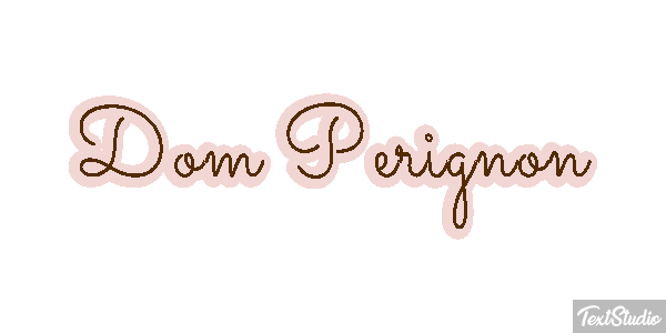 Dom Pérignon テキスト効果