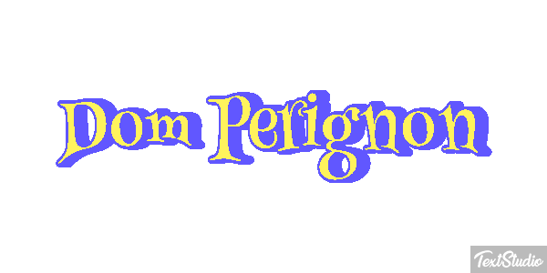 Dom Pérignon テキスト効果