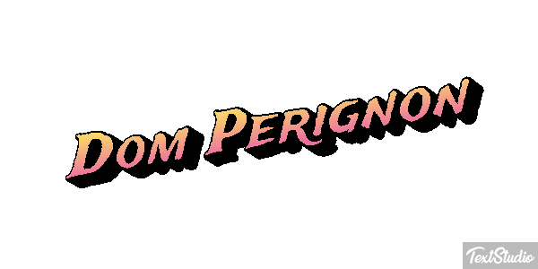Dom Pérignon テキスト効果