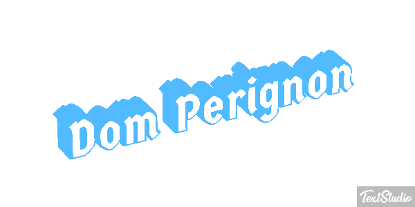Dom Pérignon テキスト効果