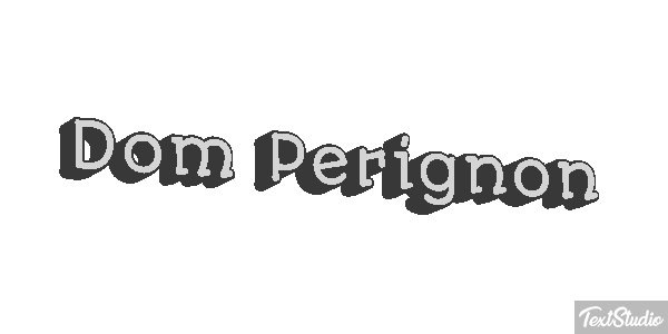 Dom Pérignon テキスト効果