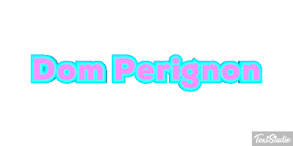 Dom Pérignon テキスト効果