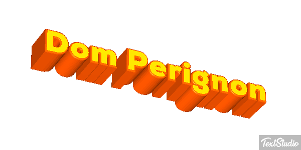 Dom Pérignon テキスト効果