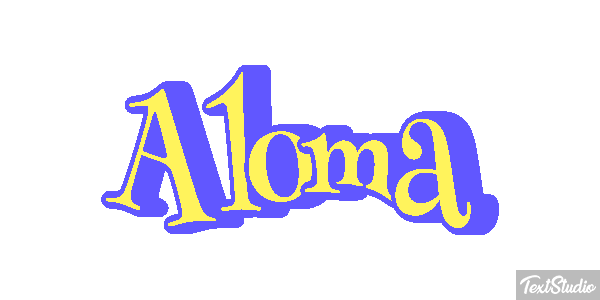 Aloma Text effect