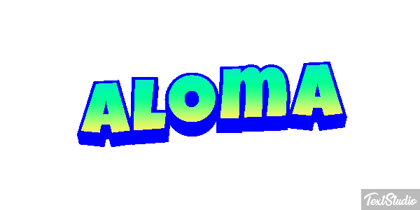 Aloma Text effect
