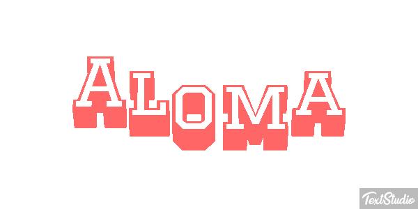 Aloma Text effect