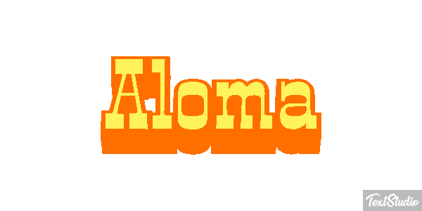 Aloma Text effect
