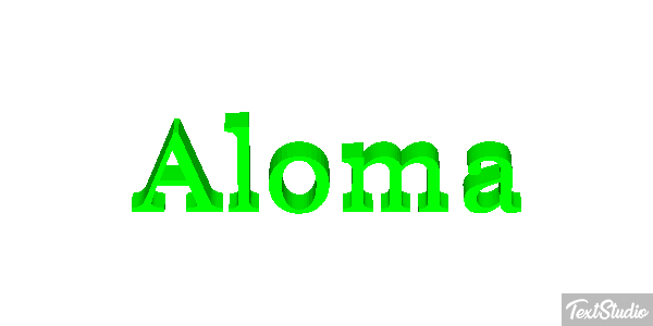 Aloma Text effect