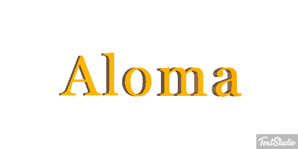 Aloma Text effect