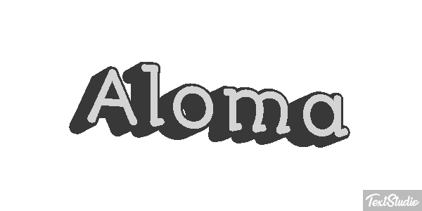 Aloma Text effect