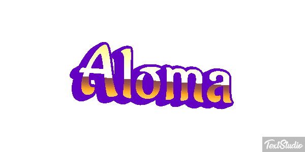 Aloma Text effect