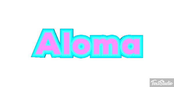 Aloma Text effect