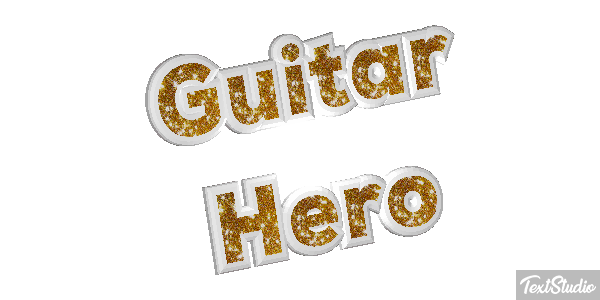 Guitar Hero Effetto testo