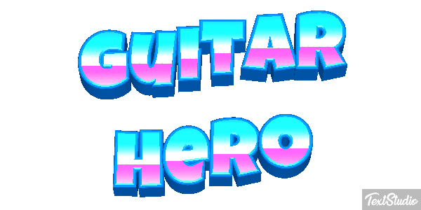 Guitar Hero Effetto testo