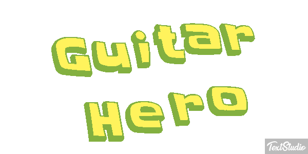 Guitar Hero Effetto testo
