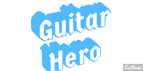 Guitar Hero Effetto testo