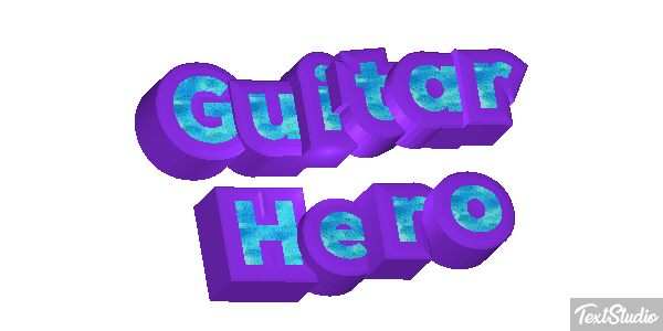 Guitar Hero Effetto testo