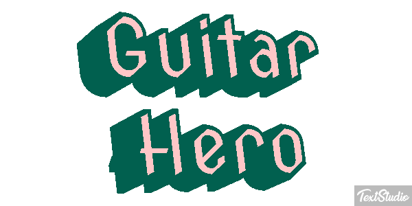 Guitar Hero Effetto testo