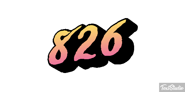 826 テキスト効果