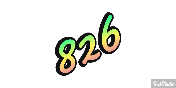 826 テキスト効果