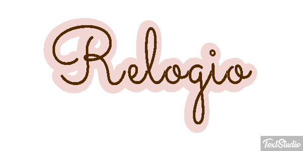 Relógio Tekst effect